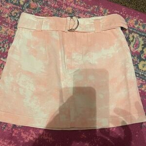 Elodie Pink and White Mini Skirt